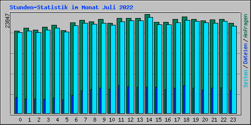 Stunden-Statistik im Monat Juli 2022