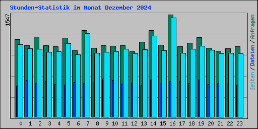 Stunden-Statistik im Monat Dezember 2024