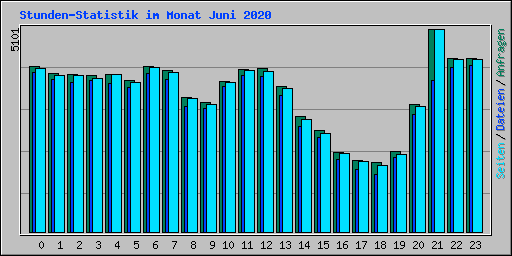 Stunden-Statistik im Monat Juni 2020