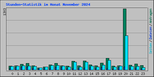 Stunden-Statistik im Monat November 2024