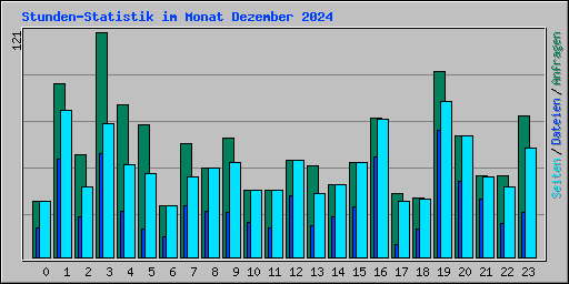 Stunden-Statistik im Monat Dezember 2024